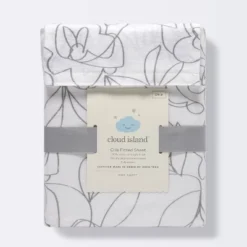 Fitted Crib Sheet - Cloud Island™ Line Floral -Cloud Island GUEST fefa160a 596e 474a b507 b2e6dba1721d