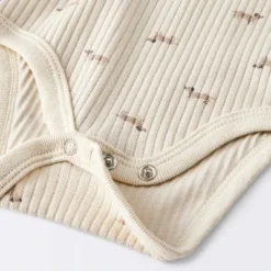 Baby 2pc Weiner Dogs Wide Ribbed Top & Bottom Set - Cloud Island™ Khaki -Cloud Island GUEST ff879304 d54b 43a4 bd66 a77615af6551